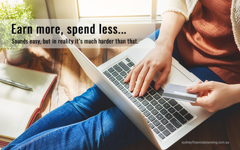 Earn more, spend less